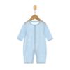 Macacão de Verão para Bebê, Flor Queimada, Roupão Jacquard Fino para Bebês Masculinos e Femininos, Roupa para Ar Condicionado, Roupa para Engatinhar para Recém-Nascido