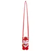 Bolsa Envelope Vermelho de Ano Novo Estilo Chinês Bolsa Transversal Dança do Leão Infantil Ano do Carneiro 2027 Novo Modelo Festival da Primavera Bolsa de Envelope Vermelho Festiva
