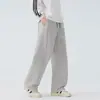 Calça de Moletom para Homens de Marca Americana de Moda de Rua, Corte Reto Solto com Efeito de Caimento, Calça Longa Versátil Resistente para Esportes e Uso Casual no Outono e Inverno