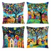 Funda de Almohada Pintura al Óleo Curativa Popular de Tume, Cojín de Girasol de Jardín, Cojín para Decoración del Hogar, Personalizable con Tu Propio Diseño