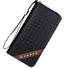 Bolso pequeño para hombre, cartera larga para hombre, bolso de mano para teléfono móvil, cartera informal con cremallera de gran capacidad al por mayor para hombre
