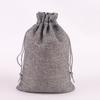 Fabricantes en stock, bolsa de lino con cordón, repelente de mosquitos, bolsita de ajenjo, bolsa para joyería, cosméticos, embalaje de lino de imitación, bolsa de regalo.
