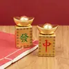 Fichas de mahjong directas de fábrica con monedas de oro giratorias para mesas de té de oficina, juguetes antiestrés que atraen la fortuna, venta al por mayor