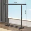 Perchero Móvil de Doble Barra Extra Grueso para Dormitorio, Perchero Extra Grueso, Perchero de Pie para Hogar, Dormitorio, Balcón, Diseño Simple