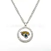 Venta Caliente Transfronteriza Collar Redondo de Tiempo con Diamantes Pavimentados NFL32 Joyería de Fútbol de Equipo Accesorios de Equipo Suministro Directo
