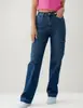 [Personalización de Jeans] Pantalones Rectos Sueltos de Pierna Ancha Transfronterizos Latinoamericanos Ropa de Denim Elástico de Algodón Europea y Americana Personalización