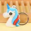 Llavero creativo de muñeca 3D de dibujos animados, colgante de bolsa de goma suave, pequeño regalo de PVC, disponible