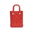 Mini Bolsa Pequeña de Playa Eva con Agujeros Bolso Cruzado Casual Bolso de Mano Impermeable Anti-Pérdida Viaje DIY Bolsa de Gelatina