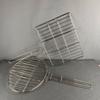 Grelha de Churrasco com Cabo Longo 30X30 com Cabo, Grelha de Aço Inoxidável Espessa para Churrasqueira, Grelha para Carne, Pinça de Grelha para Peixe