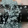 3+8 hilo de pesca de perlas de imitación hilo continuo color de cuenta cadena de borlas DIY accesorios para el cabello de novia cadena de cuentas para sostener flores material