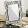 Artesanato em Resina Estilo Retro Europeu Americano Folhas Porta-Retrato de Resina Porta-Retrato Suporte de Foto Ornamento de Mesa Decorações Criativas para Casa