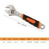 Llave Inglesa Ajustable de Gran Apertura al por Mayor del Fabricante con Mango Antideslizante, Herramienta Pequeña de Ferretería Doméstica que Ahorra Esfuerzo, Llave para Reparación de Automóviles