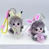 Chaveiros de Pelúcia de Coelho e Sapo Famosos da Internet, Charms Fofos de Animais de Pelúcia para Bolsas, Pequenos Presentes para Venda Ambulante e Atacado