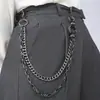 Joias Transfronteiriças Europeias e Americanas Corrente de Calça com Rebite de Metal Hip-Hop Punk Performance de Palco Corrente de Cintura Multicamada Corrente Decorativa Atacado