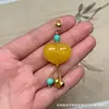 Colgante Corazón de Oso de Cera de Abeja de Segunda Generación Accesorios de Concha de Abeja Reina de Segunda Generación Llavero DIY Colgante para Bolso Colgante Moda
