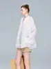 Ropa de Mujer Nanyou 2026 Manga Larga Estilo Francés Camisa Holgada Cuello en V Camisa Blanca con Bordado Francés Camisa Blanca