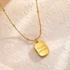 Collar elegante de acero de titanio, ligero, de lujo, chapado en oro, exquisito, sin color, para mujer, combina con todo, moda, Internet, tendencia, cadena de clavícula, fábrica