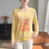 Verão 2026 Novo Cardigã de Tricô Fino com Gola Redonda Feminino Estampa Floral Cover-up Casual Manga Longa Camada Interna Camada Base