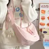 Ins Coreano Novo de Alta Aparência Fresco, Doce e Fofo Bolsa de Bolinho Colorida para Mulheres Leve Grande Capacidade Bolsa Transversal