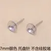 Acessórios DIY 925 Cera de Abelha Jade Brincos Brincos Brincos 3mm-8mm Bandeja Agulha Tigela Agulha Pérola Joias