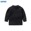 Camiseta para Bebé Niños y Niñas, Camiseta de Manga Larga con Broches en el Hombro para Bebé, Camiseta Básica para Primavera y Otoño, para Niñas de 0 a 3 Años, Algodón