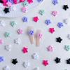 Venta al por mayor Celebridad de Internet colorido Forma barroca amor estrella de cinco puntas joyería para uñas resina decoración de uñas para chica bonita