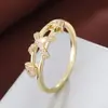 Anillo de Diamante de Flecha Doble Cruz Romántico Microincrustado de Circonita Anillo de Dedo de Moda Venta Directa de Fábrica