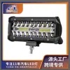 Luz de Trabalho LED para Carro Mais Vendida Internacionalmente Amazon Quente Barra de Luz LED 120w Três Fileiras 7 polegadas