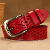 Venda Direta de Fábrica Cinto Feminino, Cinto Simples e Versátil Estilo Coreano, Cinto Largo de Couro Fashion para Mulheres, Barraca de Feira Noturna