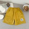 8037 Nova Calça Curta Infantil Transfronteiriça Verão Fina Cinco Pontos Versátil Estilosa Roupa Externa Calça Cargo Solta Atacado
