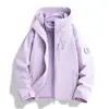 Chaqueta de viaje para otoño e invierno para mujer, estilo Luotuo, 3 en 1, cortavientos e impermeable, ropa de alpinismo desmontable para hombre