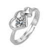 Una Variedad de Anillos Abiertos para Mujer, Anillos de Pareja, Anillos Abiertos de Flor Atmosféricos para el Dedo Índice, Anillos de Flor para el Día de San Valentín