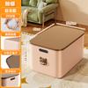 Caixa de Armazenamento para Itens Diversos, Lanches e Brinquedos; Cesta de Armazenamento Doméstica para Sala de Estar; Caixa de Armazenamento para Mesa; Selada e à Prova de Poeira