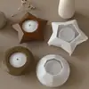 Molde de Silicona para Velas, Portavelas, Almacenamiento de Yeso, Recorte Redondo, Cuadrado, Corazón, Flor, Estrella de Cinco Puntas