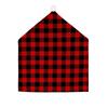 Funda de Silla Cuadrada Negra y Roja de Navidad Transfronteriza Decoraciones para Sillas Decoraciones de Silla de Navidad