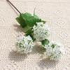 Decoración para el Hogar Flores de Hortensia Artificiales, Flores de Bola de Nieve de 3 Cabezas, Flores Falsas para Decoración de Restaurante, Flores para Bodas, Temporada de Graduación