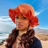 Gorro de Lana Tejido a Mano para Invierno y Otoño, Gorro Grueso a Prueba de Viento con Diseño de Olas, Gorro de Punto Simple Versátil de Color Sólido