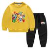 Ropa para Niños Transfronteriza Nueva de Primavera y Otoño Dibujos Animados Conjunto de Dos Piezas Ropa de Algodón para Bebé de Manga Larga