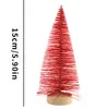 Suprimentos para Decoração de Natal Mini Árvore de Natal Arranjo Festivo para Atmosfera Caseira Árvore de Pinha Colorida Árvore de Pinheiro Pequena Artificial