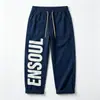 Jeans de Pierna Ancha con Salpicaduras Pintados a Medida para Hombre Jeans de Pierna Ancha con Múltiples Bolsillos Estilo Graffiti para Hombre Jeans para Hombre de Marca Trendy Americana