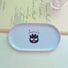 Linda Bandeja de Bocadillos para el Hogar Labubu Mesa de Comedor Escupidera Bandeja para Guardar Fruta Bandeja para Taza de Té