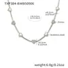 Xinyixinxin Transfronterizo Nuevo Conjunto de Collar y Pulsera Corazón en Forma de 8 Circonita 5A Acero Inoxidable Material No se Desvanece