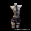 Lingerie Sexy Camisola Uniforme JK Conjunto Cosplay Renda Vazada Transparente Malha Quente Lingerie Transparente Puro Desejo Qqny