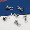 Plata de ley S925 zorro capullo lazo campana doble anillo colgante accesorios vintage viejo DIY materiales hechos a mano