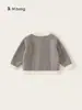 Ropa para Niños Bangxuan Estilo Otoño Ropa Cardigan de Encaje con Cuello Redondo Top para Niños Chaqueta de Punto para Niña Suéter para Niños