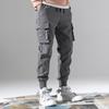 Pantalones Casuales Acolchados para Hombre con Forro Polar Espesado Pierna-Dedo Ajustado Marca de Moda Otoño e Invierno Pantalones Casuales para Hombre Estilo Coreano Moderno