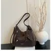 Estilo Coreano Casual Retro Gran Capacidad para Mujer 2026 Nuevo para el Trabajo Gamuza Multiusos Bolso de Hombro Tote Mochila