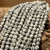 Pedras Naturais Semi-Acabadas Contas Redondas, Contas para Pulseiras, Contas Soltas, Acessórios para Joias, Pulseiras DIY Feitas à Mão, Colares, Acessórios para Joias