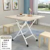 Mesa dobrável, mesa de jantar dobrável, mesa de jantar doméstica simples, mesa pequena para apartamentos de aluguel, montagem de barraca, mesa de jantar minimalista para apartamento pequeno
