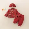 Vestido de Primer Cumpleaños para Bebé Niña Traje de Invierno Elegante Engrosado Nuevo Estilo Chinoiserie Chino Traje de Felicitación de Año Nuevo para Bebé